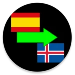 spanish to icelandic translator android application logo